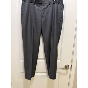 Lauren Ralph Lauren Men Charcoal Gray Wool Natural Stretch Dress Pants 38W x 30L